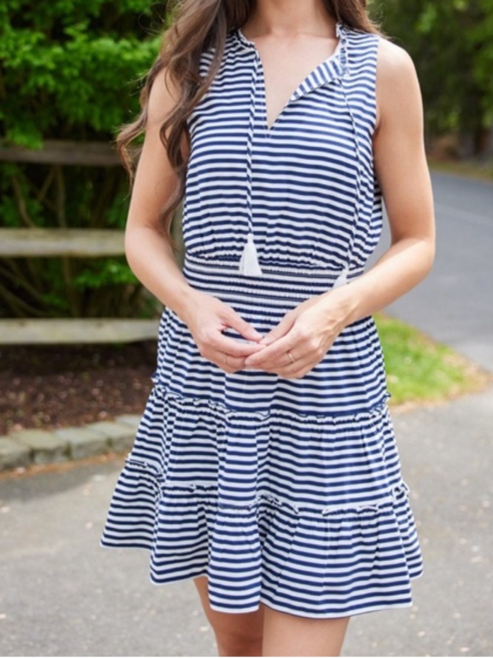 Sail to Sable Striped Sleeveless Dress